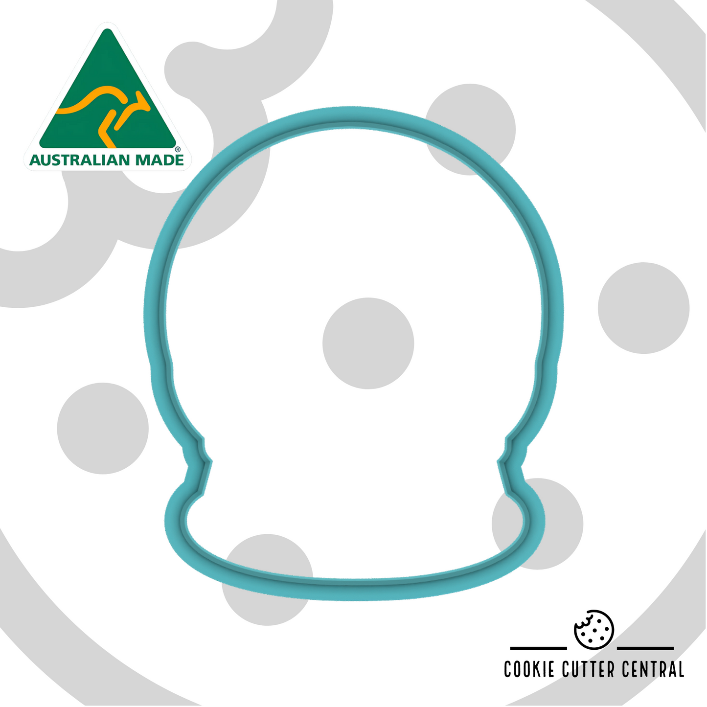 Crystal Ball Cookie Cutter and Acrylic Debosser - 8.8cm x 6.7cm
