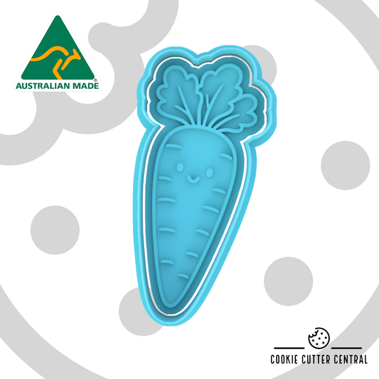 Cute Carrot Cookie Cutter and Embosser - 11cm x 4.7cm