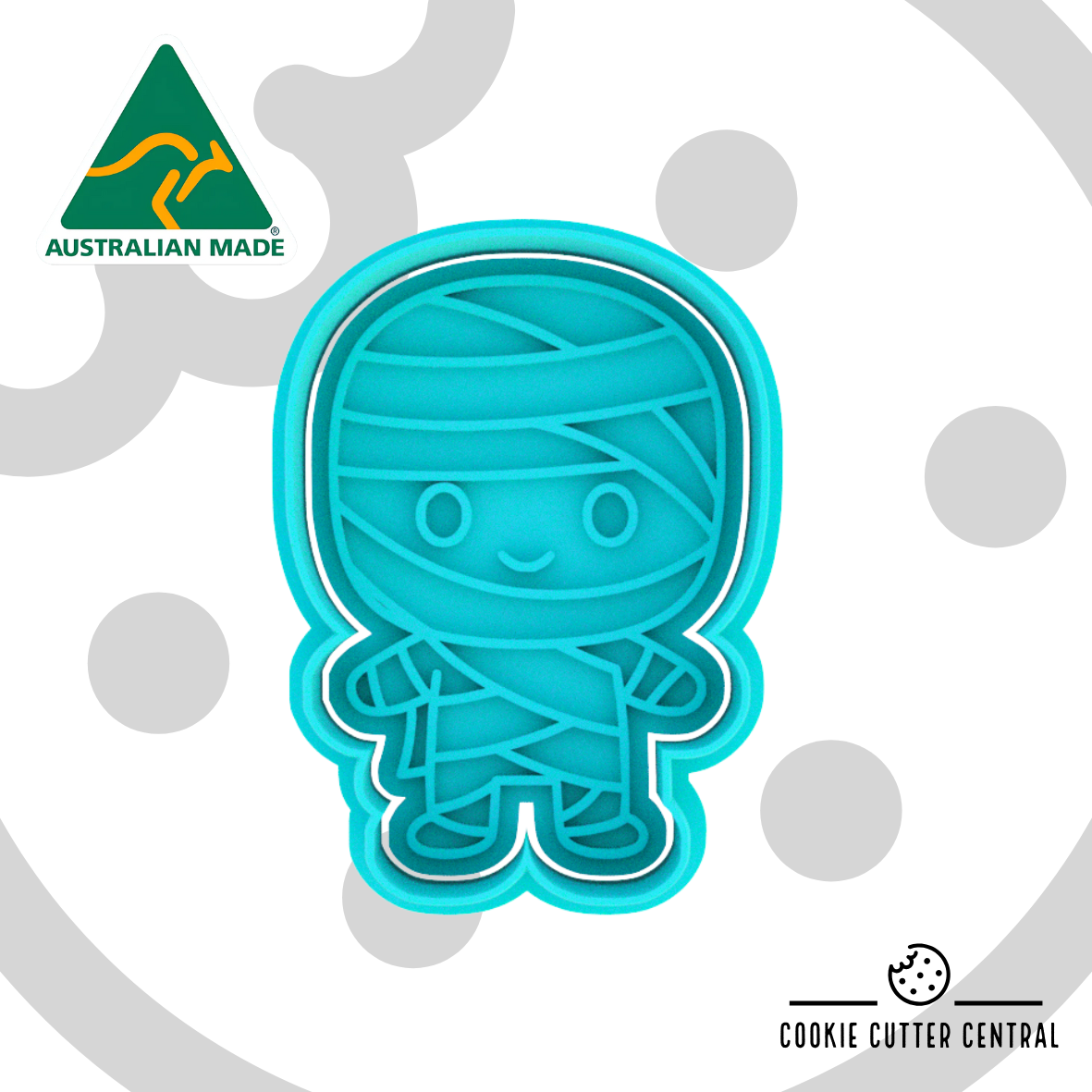 Cute Mummy Cookie Cutter and Embosser - 7.6cm x 5.3cm