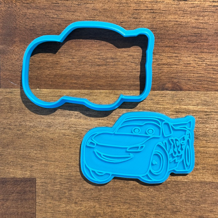 Lightning McQueen Cookie Cutter and Embosser - 8.1cm x 5.1cm