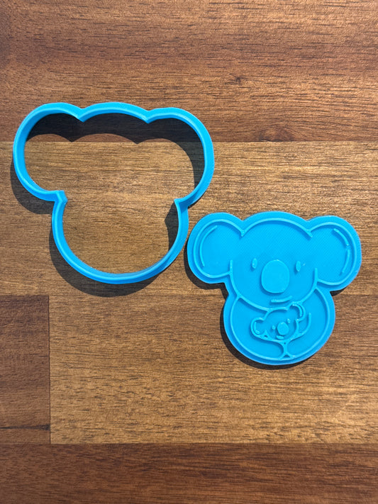 Koala Cookie Cutter and Embosser - 6.7cm x 7.2cm