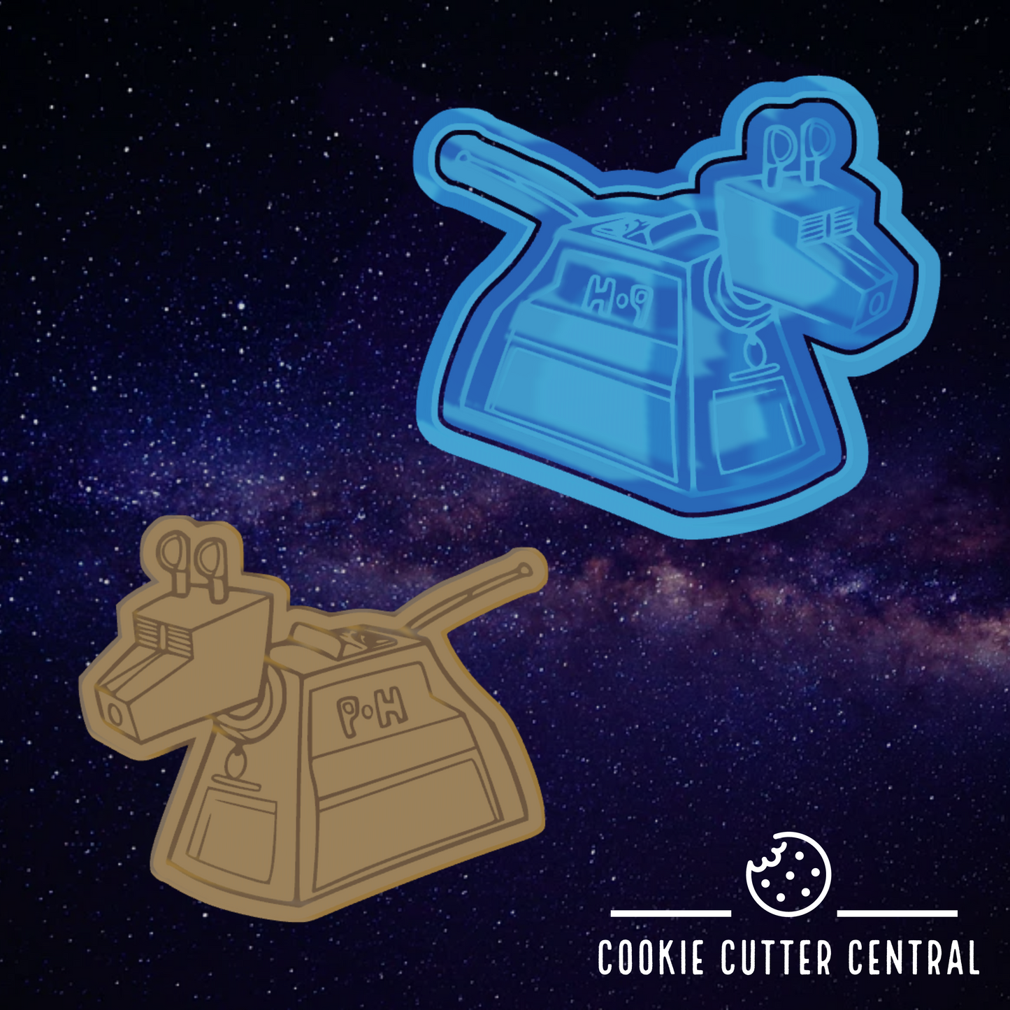 Dr Who K9 Cookie Cutter and Embosser - 7.6cm x 8.8cm