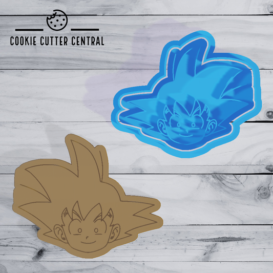 Dragon Ball Z - Goku Cookie Cutter and Embosser - 6.8cm x 8.3cm