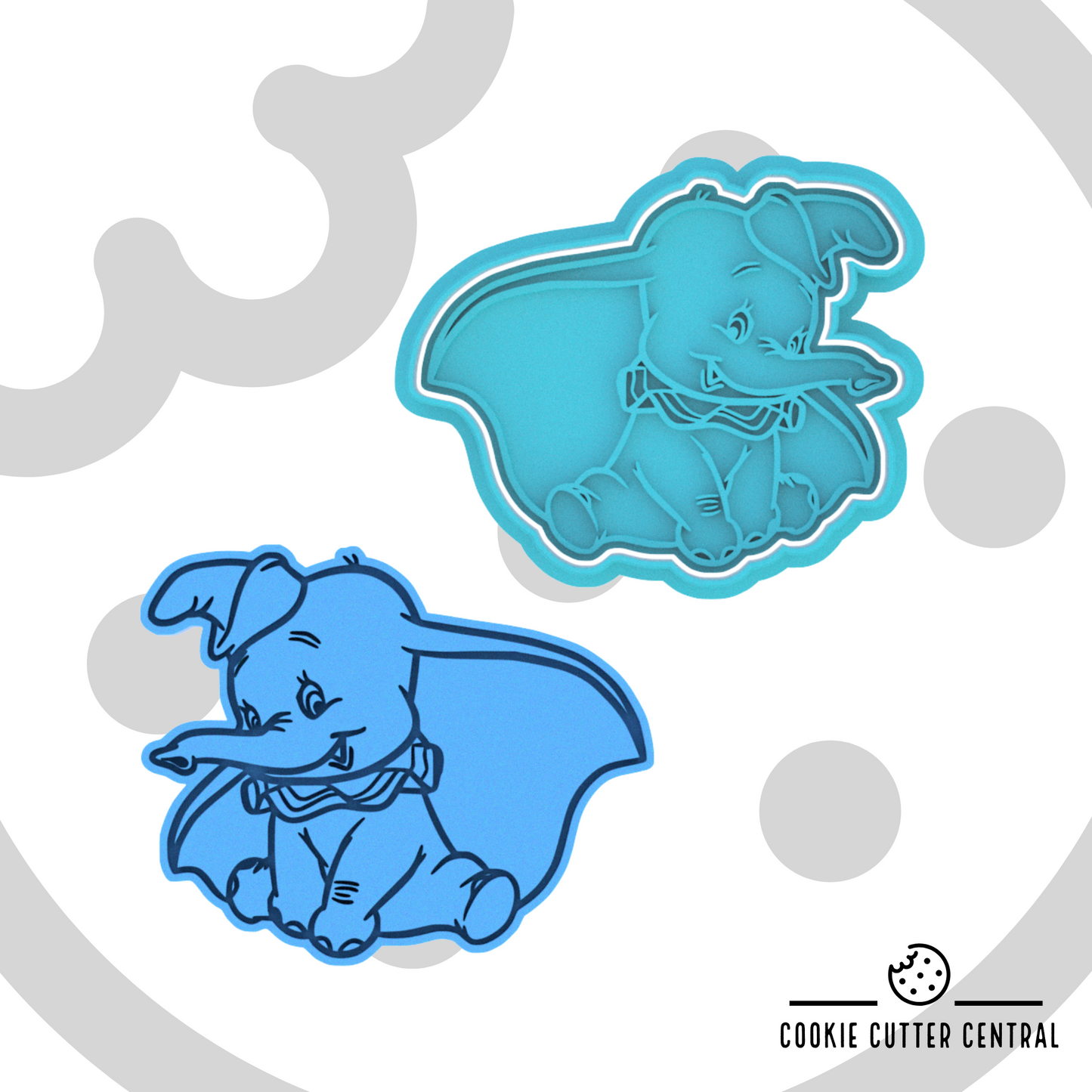 Dumbo the Elephant Cookie Cutter and Embosser - 7.2cm x 8.8cm