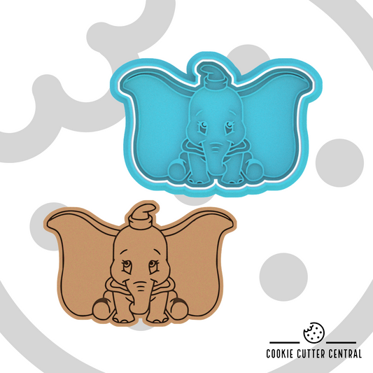 Dumbo the Elephant Cookie Cutter and Embosser - 6.2cm x 9.4cm