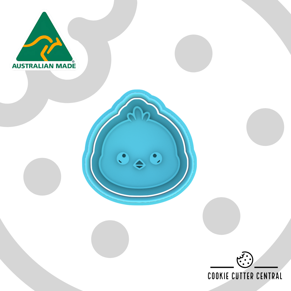 Chick Head Mini Cookie Cutter and Embosser - 4.8cm x 4.8cm