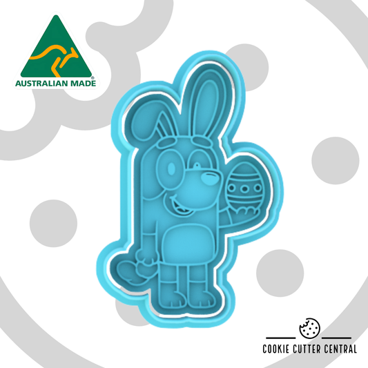 Easter Bluey Cookie Cutter and Embosser - 9.2cm x 5.9cm