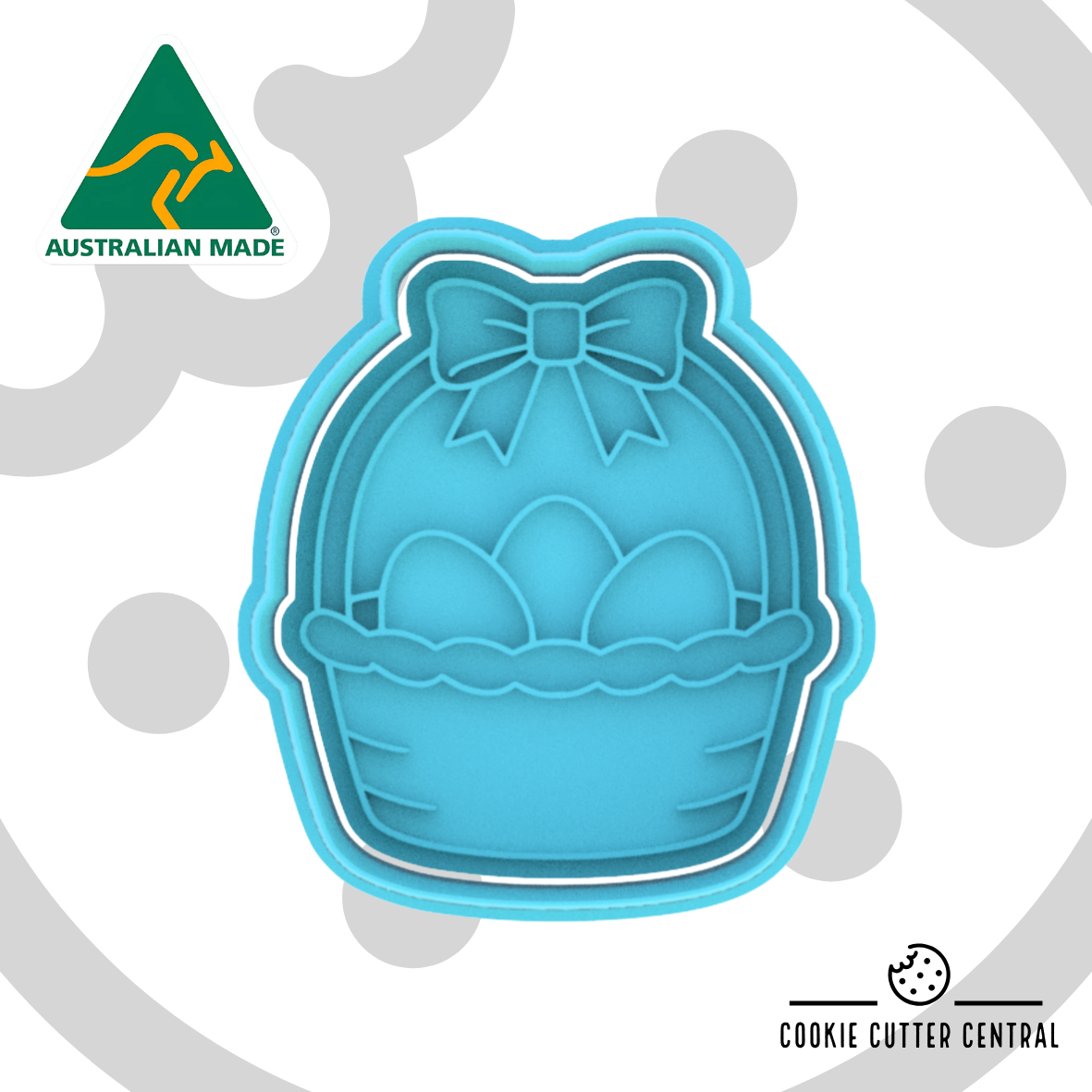 Easter Basket with Bow Cookie Cutter and Embosser - 6.9cm x 6.2cm