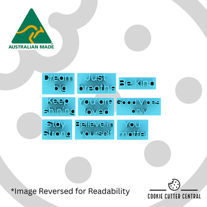 Complete Mini Word Stamp Set