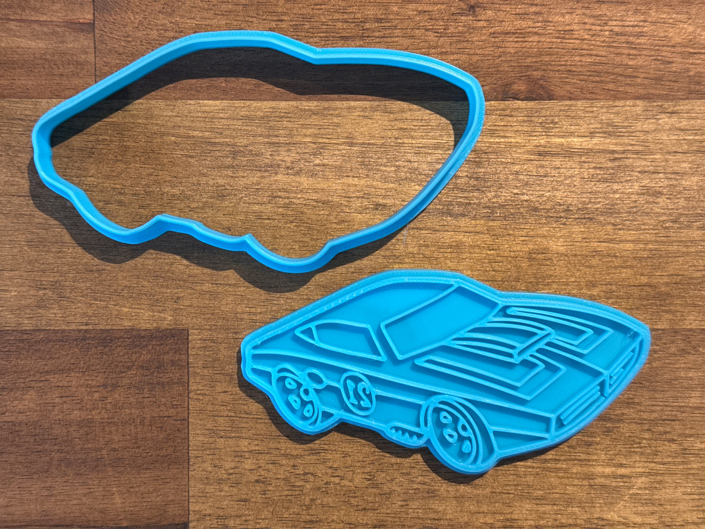 Hot Wheels Car  #1 Cookie Cutter and Embosser - 6.1cm x 11.2cm