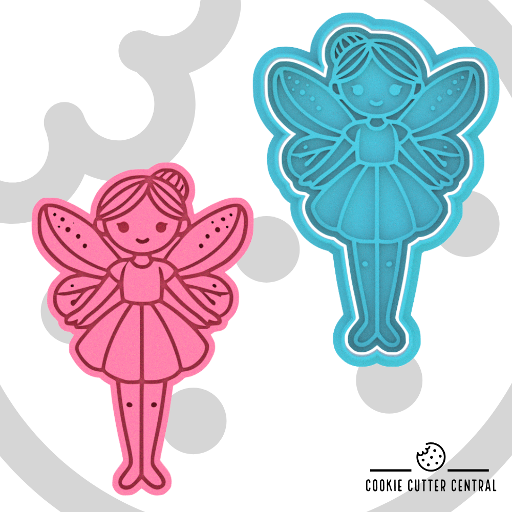 Fairy Cookie Cutter and Embosser Stamp - 10.8cm x 7.2cm