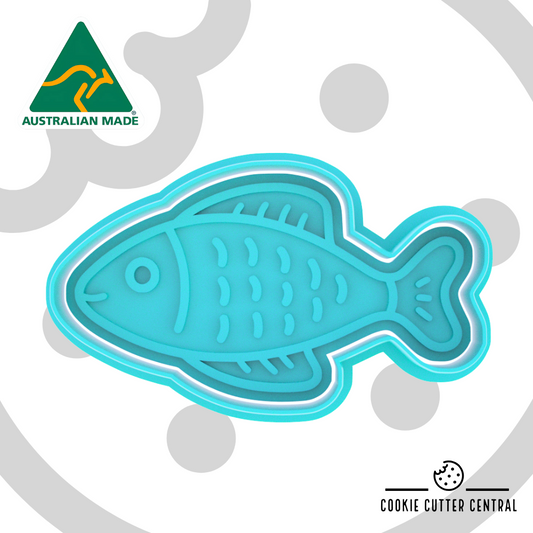 Fish #2 Cookie Cutter and Embosser - 5.4cm x 9.5cm