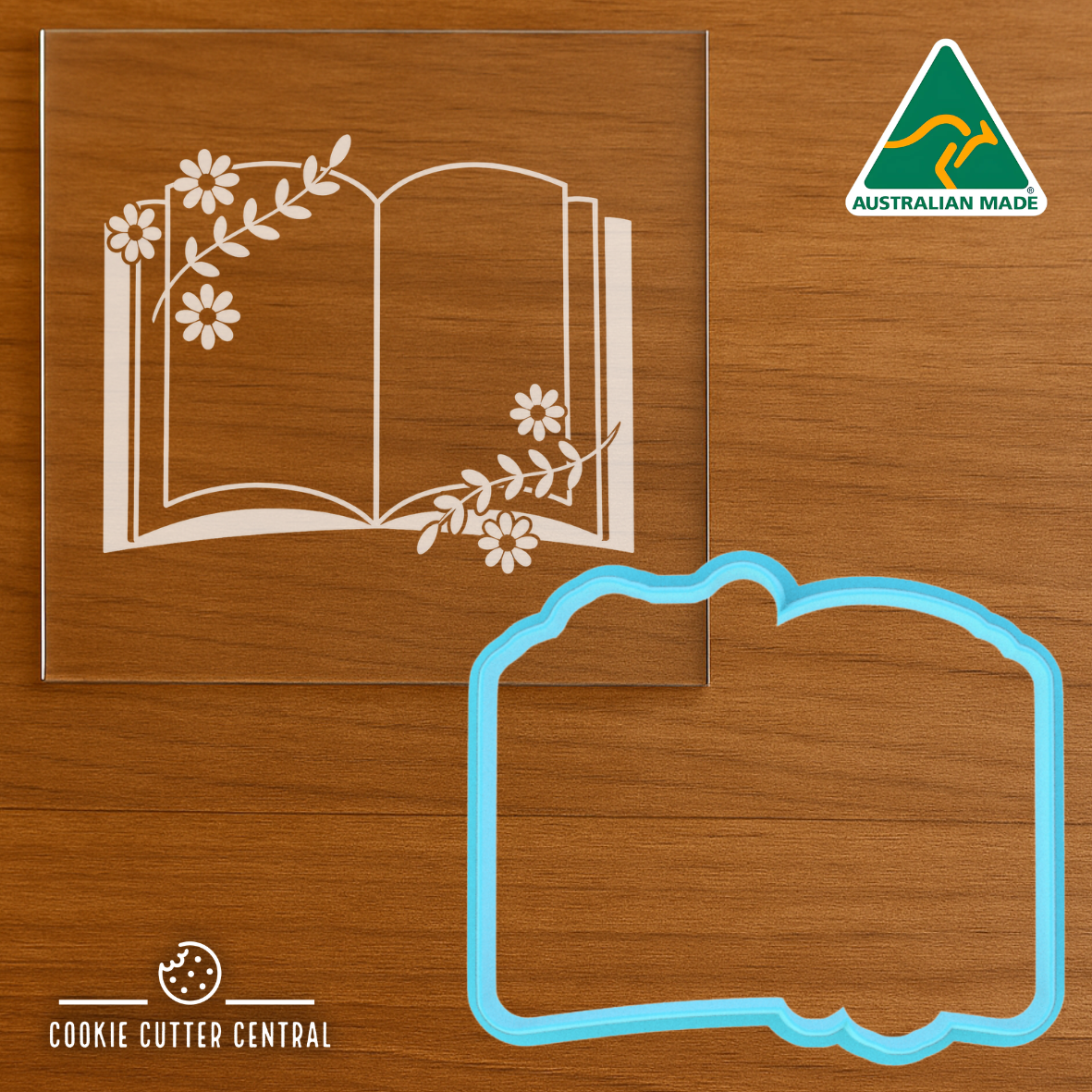 Floral Open Book Cutter for Acrylic Debosser - 6.6cm x 7.8cm