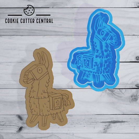 Fortnite Llama Cookie Cutter and Embosser - 10.5cm x 7.1cm