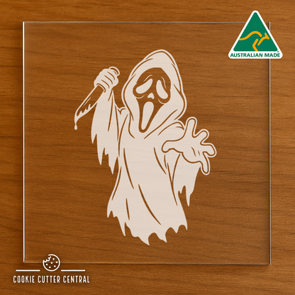 Ghostface — Scream Cookie Cutter and Acrylic Debosser - 8.5cm x 6.3cm