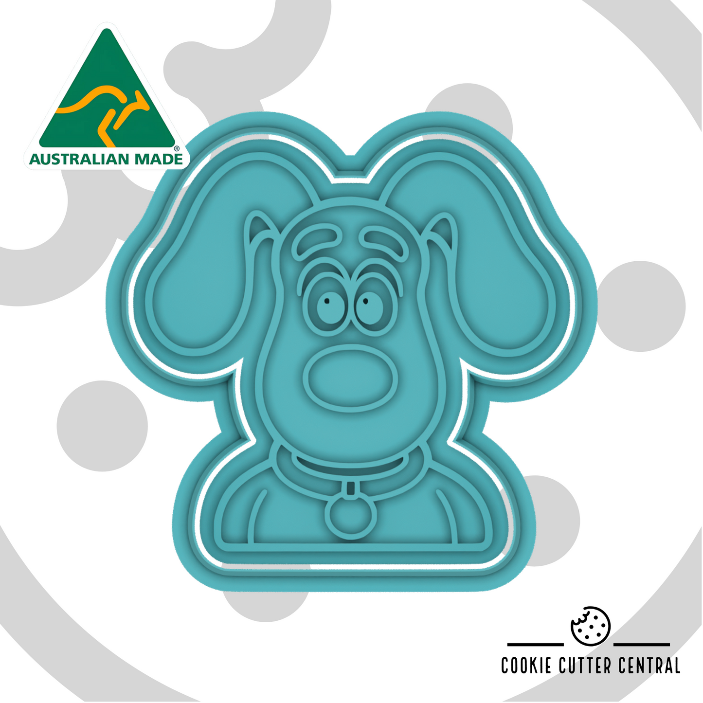 Gromit Cookie Cutter and Embosser 7.7cm x 7.9cm