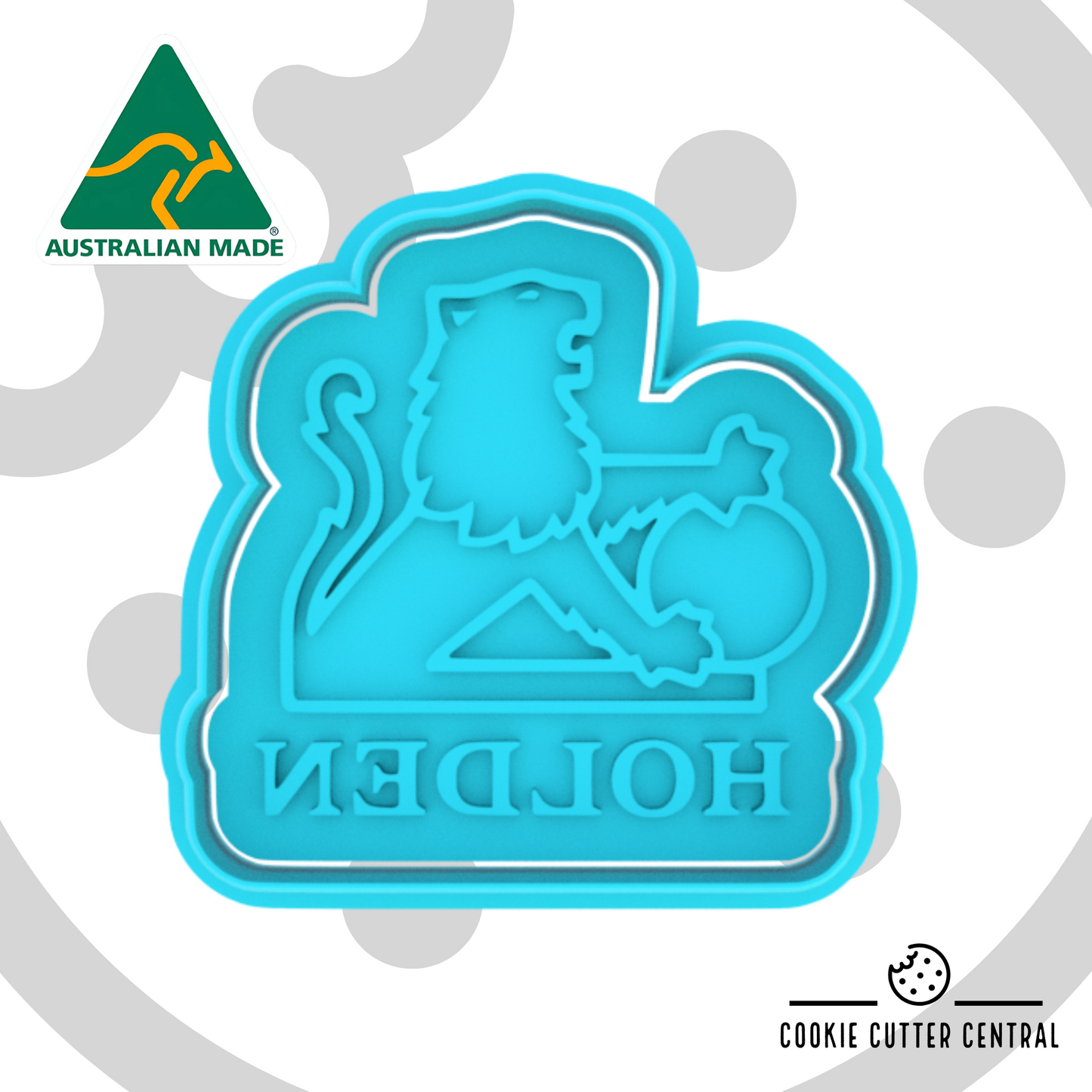 Holden Logo Cookie Cutter and Embosser - 6.4cm x 6.6cm