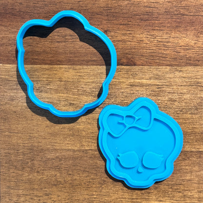 Monster High Skull Logo Cookie Cutter and Embosser - 6.9cm x 6.4cm