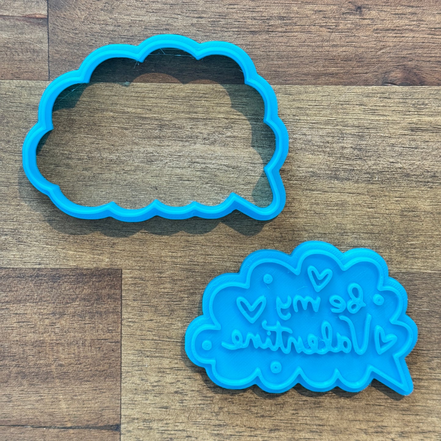 Be My Valentine Speech Bubble Cookie Cutter and Embosser - 5.3cm x 8cm