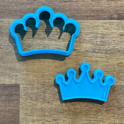 Mini Crown Cookie Cutter and Embosser - 3.8cm x 5.8cm