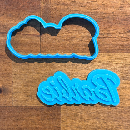 Barbie Logo Cookie Cutter and Embosser - 9.7cm x 4.3cm