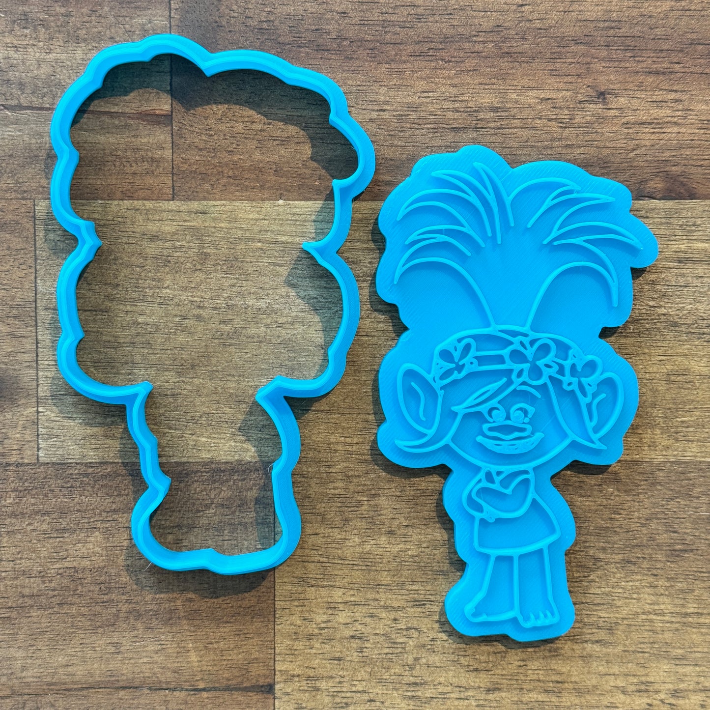 Trolls - Poppy Cookie Cutter and Embosser - 12cm x 7cm