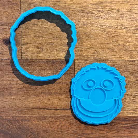 Grover Head Cookie Cutter and Embosser - 6.9cm x 6.1cm