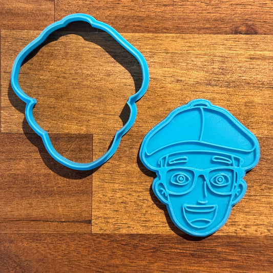 Blippi Cookie Cutter and Embosser - 8.6cm x 7.5cm