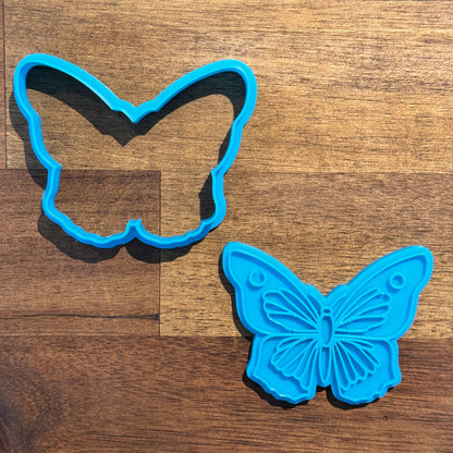 Butterfly (Design 1) Cookie Cutter and Embosser - 6.2cm x 8cm