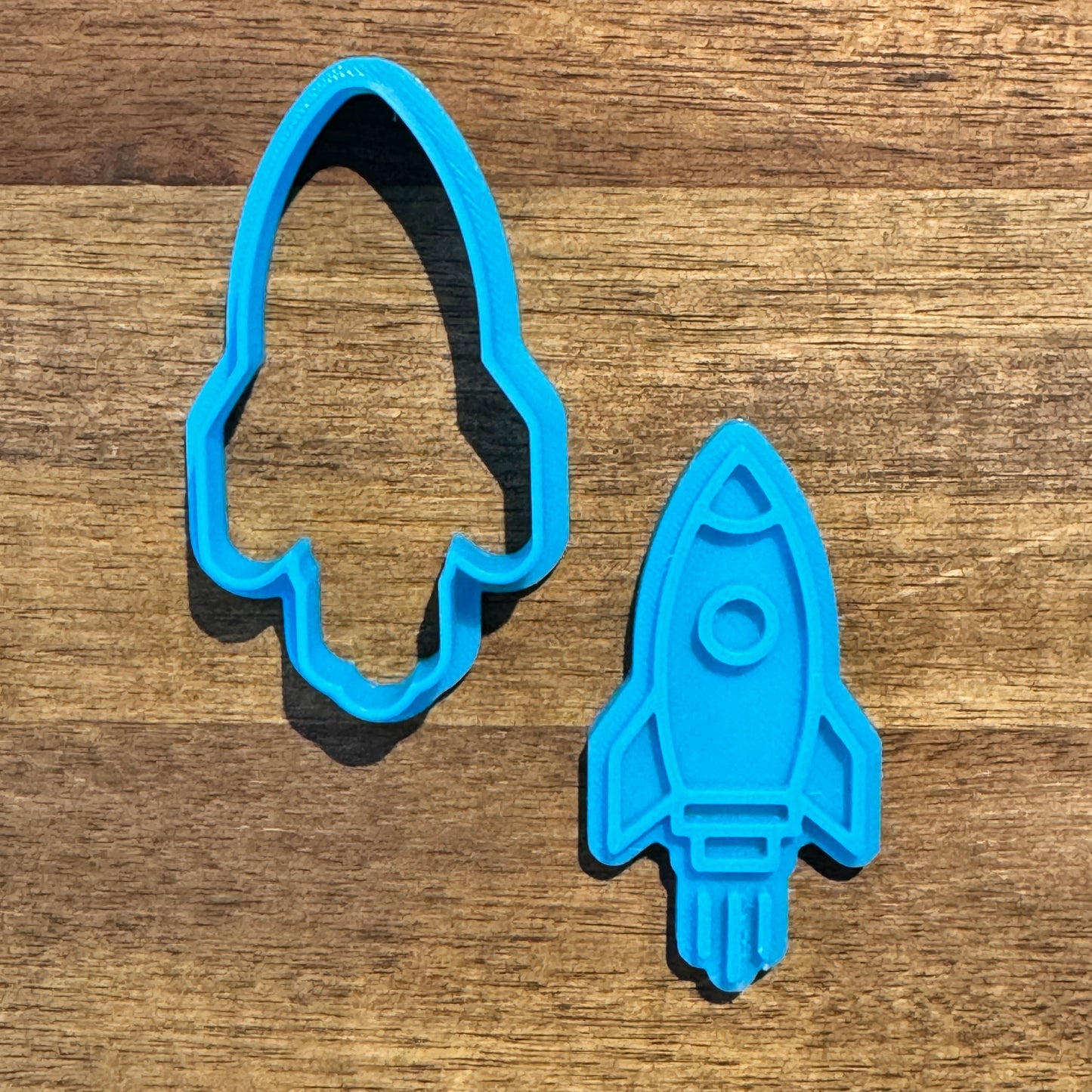 Mini Rocket Cookie Cutter and Embosser - 6.8cm x 3.5cm