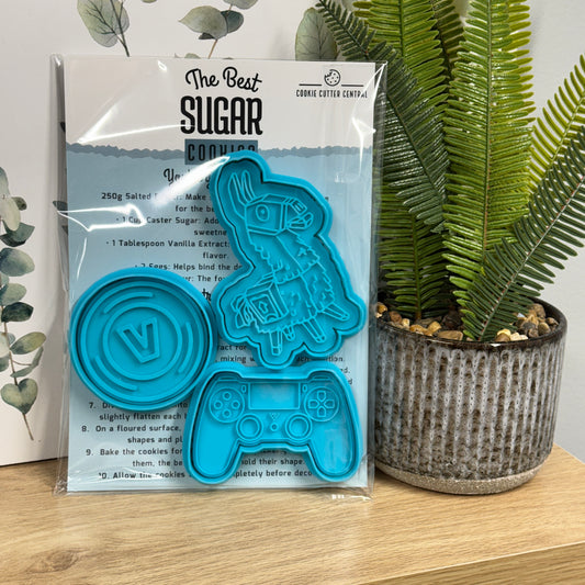 Gamer's Delight Cookie Cutter and Embosser Gift Pack