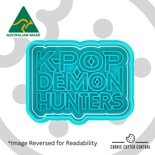K-POP Demon Hunters Logo Cookie Cutter and Embosser - 5.2cm x 6.9cm