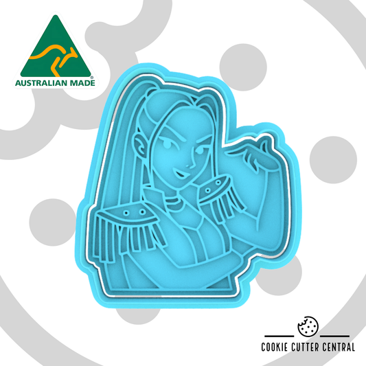 K-POP Demon Hunters - Mira Cookie Cutter and Embosser - 8cm x 7.3cm