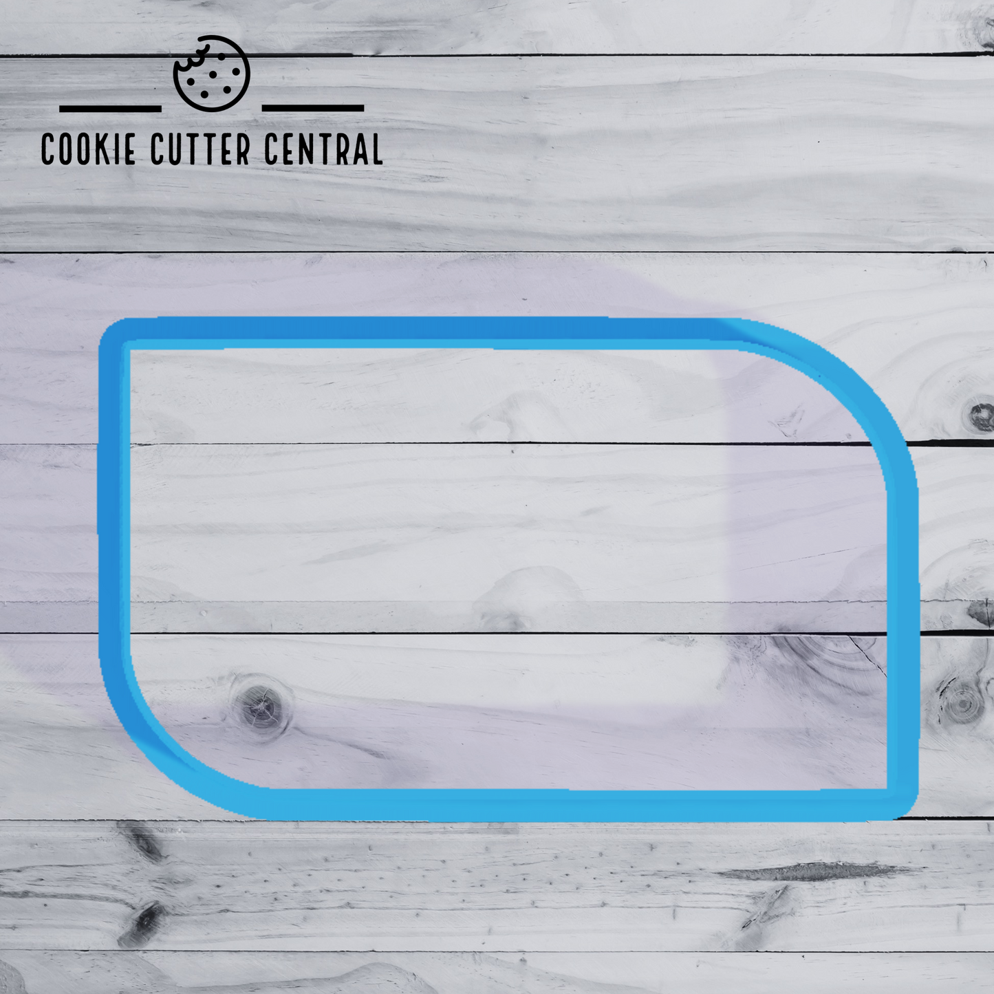 Rectangle with 2 rounded corners Cookie Cutter - 9.5cm x 5.5cm – Cookie ...