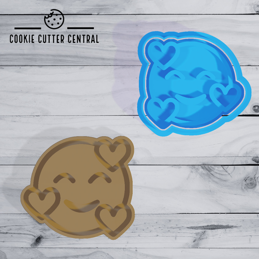Love Caring Emoji Cookie Cutter and Embosser - 6.2cm x 6.8cm
