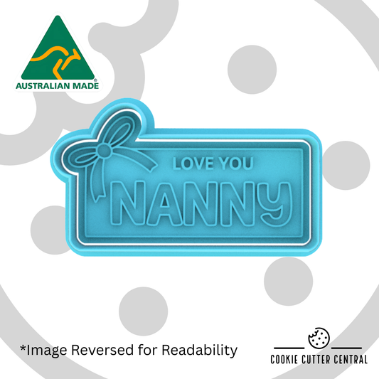 Nanny with Bow Cookie Cutter and Embosser - 4.8cm x 9cm