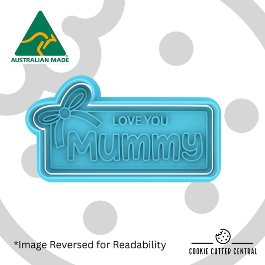 Mummy with Bow Cookie Cutter and Embosser  - 4.7cm x 9.3cm