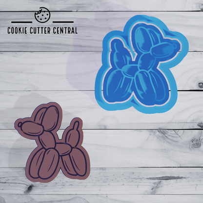 Mini Balloon Dog Cookie Cutter and Embosser - 5cm x 4.7cm