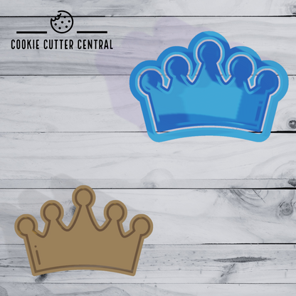 Mini Crown Cookie Cutter and Embosser - 3.8cm x 5.8cm
