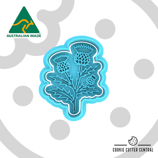 Scotch Thistle Mini Cookie Cutter and Embosser - 5.1cm x 4.1cm