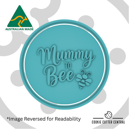 Mummy to Be Cookie Cutter and Embosser - 7.5cm Round