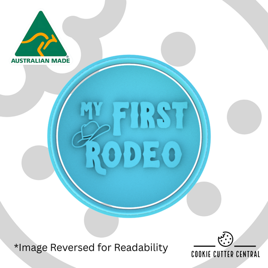 My First Rodeo Cookie Cutter and Embosser - 6.5cm Round