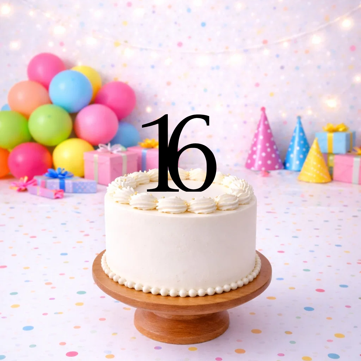 Number 16 Cake Topper - 15cm