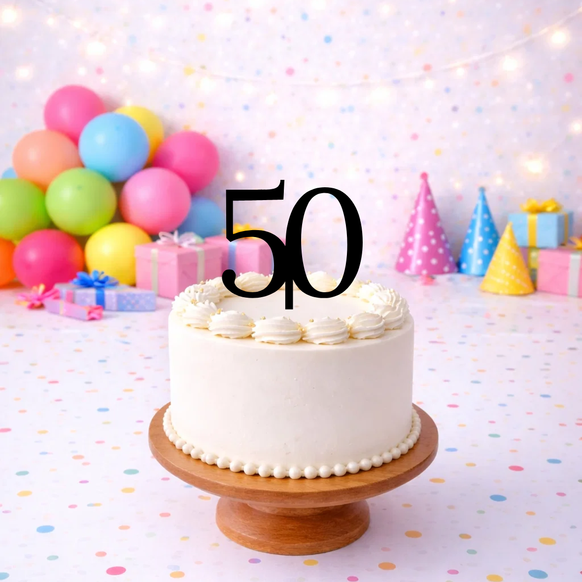 Number 50 Cake Topper – 15cm
