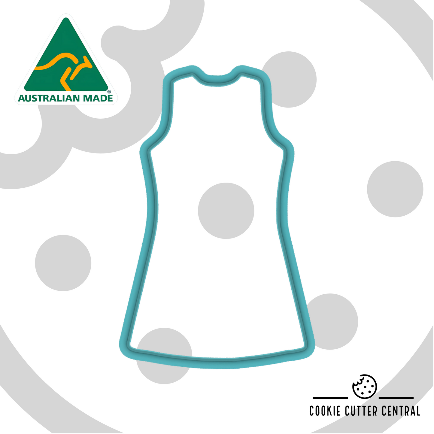 Netball Dress Cookie Cutter - 10cm x 6.2cm