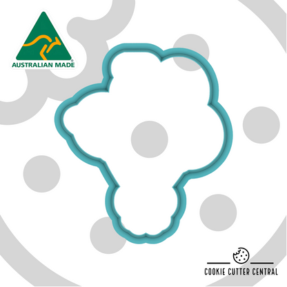 Number 5 - Space Balloons Cutter for Acrylic Debosser - 8cm x 7cm