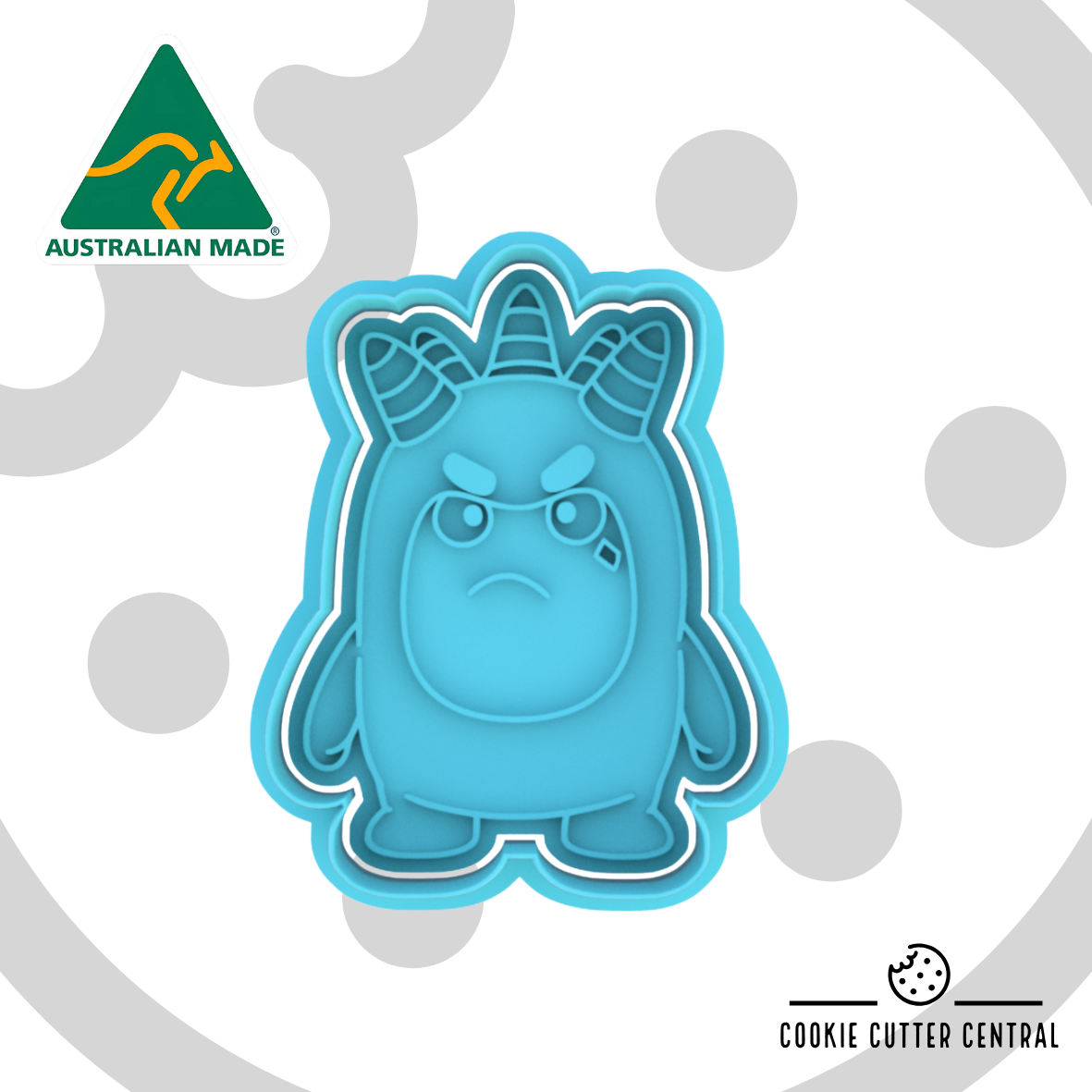 Oddbods - Fuse (RED) Cookie Cutter and Embosser - 7.7cm x 5.9cm