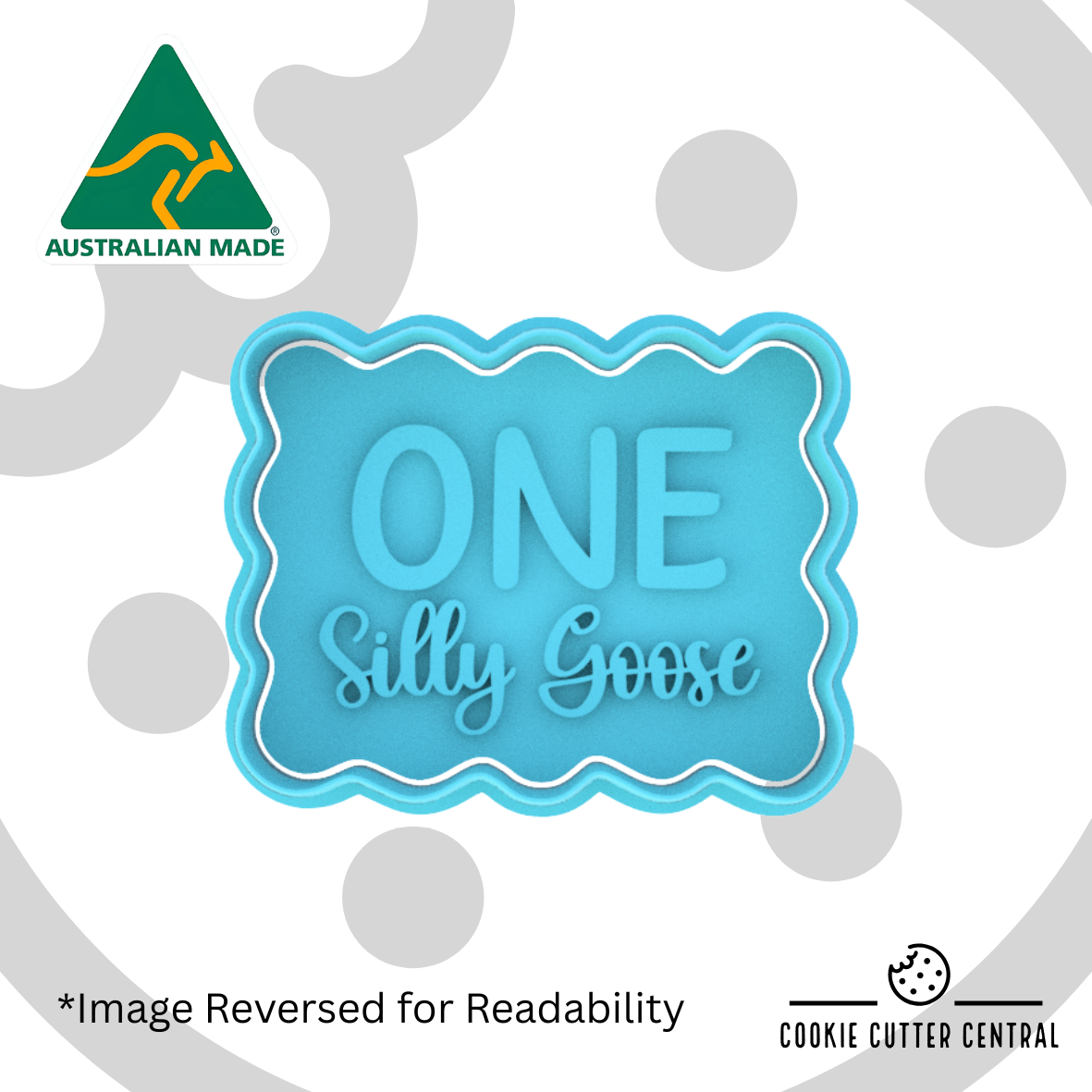 ONE Silly Goose Cookie Cutter and Embosser - 6.1cm x 7.9cm