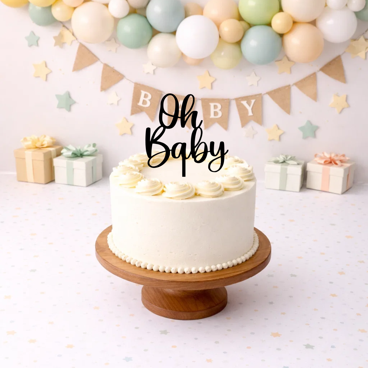 Oh Baby Cake Topper - 15cm