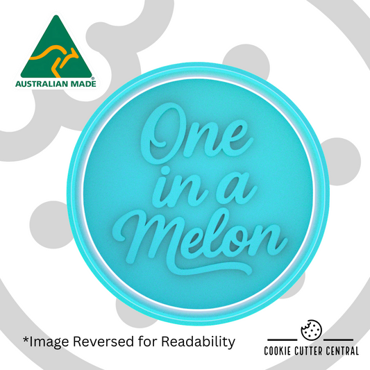 One In a Melon Cookie Cutter and Embosser - 6.5cm Round